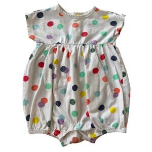 Primary Baby Polka Dot Bubble Romper 12-18M Organic Cotton